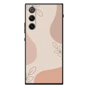 Чехол цветочный дизайн для ZTE Nubia RedMagic 10 Air (Коричневый фон)
