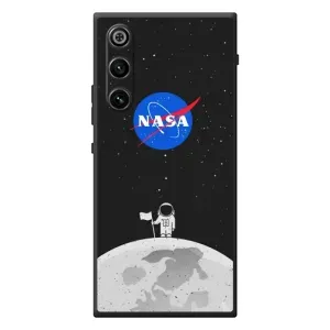 Силиконовый бампер с принтом "Наса" на ZTE Nubia RedMagic 10 Air (Космонавт NASA)