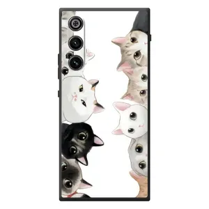 Силиконовый чехол с котиком для ZTE Nubia RedMagic 10 Air (Коты)