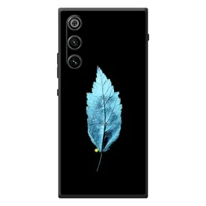 Чехол с картинками на черном фоне для ZTE Nubia RedMagic 10 Air (Листочек)