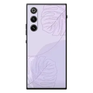Чехол цветочный дизайн для ZTE Nubia RedMagic 10 Air (Монстера фиолетовая)