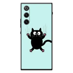 Силиконовый чехол с котиком для ZTE Nubia RedMagic 10 Air (Падающий кот)
