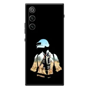 Силиконовый чехол с картинкой "Герой Pubg" на ZTE Nubia RedMagic 10 Air (Пубг мен)