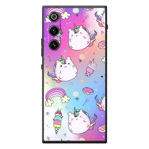 Чехол Unicorn на ZTE Nubia RedMagic 10 Air (Радуга и Единорог)