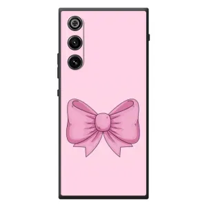 Чехол банты для ZTE Nubia RedMagic 10 Air (Розовый бантик)