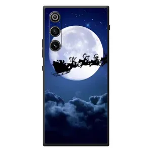 Чехол Санта Клаус для ZTE Nubia RedMagic 10 Air (Санта - луна)
