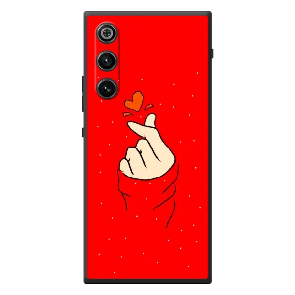 Чехол с рисунком «Сердце на красном» для ZTE Nubia RedMagic 10 Air Чехол с рисунком «Сердце на красном» для ZTE Nubia RedMagic 10 Air