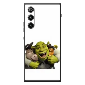 Печатный чехол с принтом Шрек для ZTE Nubia RedMagic 10 Air (Шрек осел и кот)