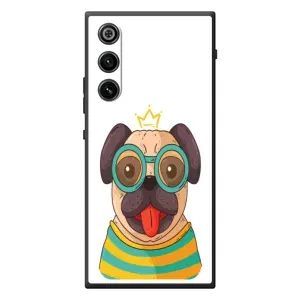Бампер для ZTE Nubia RedMagic 10 Air с картинкой "Песики" (Собака Король)