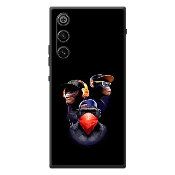 Чехол с рисунком «Три обезьяны» для ZTE Nubia RedMagic 10 Air Чехол с рисунком «Три обезьяны» для ZTE Nubia RedMagic 10 Air