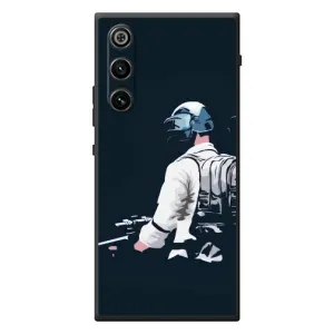 Силиконовый чехол с картинкой "Герой Pubg" на ZTE Nubia RedMagic 10 Air (В экиперовке)