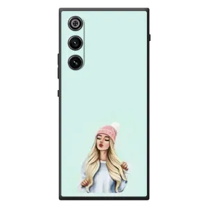 Силиконовый Чехол на ZTE Nubia RedMagic 10 Air с картинкой Стильных Девушек (В шапке)