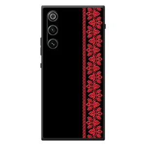 Силиконовый Чехол на ZTE Nubia RedMagic 10 Air с картинкой Вышиванки (Вышиванка на черном)