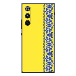 Силиконовый Чехол на ZTE Nubia RedMagic 10 Air (Вышиванка на желтом)