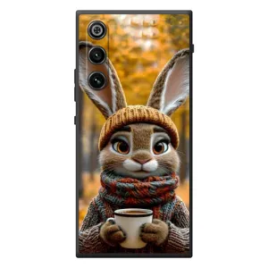 Печатный чехол «Зверята с кофе» для ZTE Nubia RedMagic 10 Air (Зайчик с кофе)