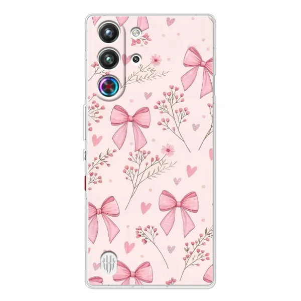 Чохол з малюнком «Банти з квітами» для ZTE Nubia RedMagic 10 Pro Plus Чохол з малюнком «Банти з квітами» для ZTE Nubia RedMagic 10 Pro Plus