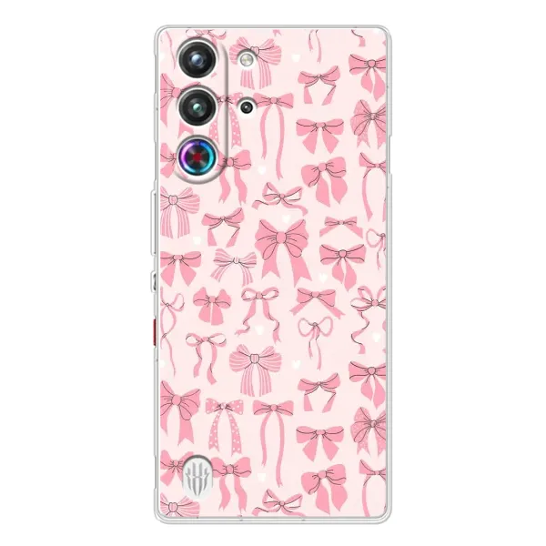 Чохол з малюнком «Фон бантики» для ZTE Nubia RedMagic 10 Pro Plus Чохол з малюнком «Фон бантики» для ZTE Nubia RedMagic 10 Pro Plus