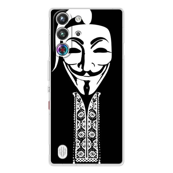 Чехол с рисунком «Анонимус» для ZTE Nubia RedMagic 10 Pro Чехол с рисунком «Анонимус» для ZTE Nubia RedMagic 10 Pro