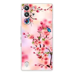 Чехол с принтом САКУРЫ на ZTE Nubia RedMagic 10 Pro (Бабочки на сакуре)
