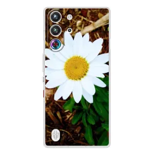 Чехол с ромашками на ZTE Nubia RedMagic 10 Pro (Белая ромашка)