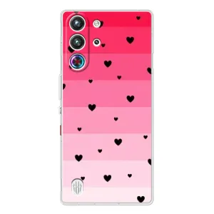 Чохли з тематикою "Маленькі Сердчеки" на ZTE Nubia RedMagic 10 Pro (Чорні сердечка)