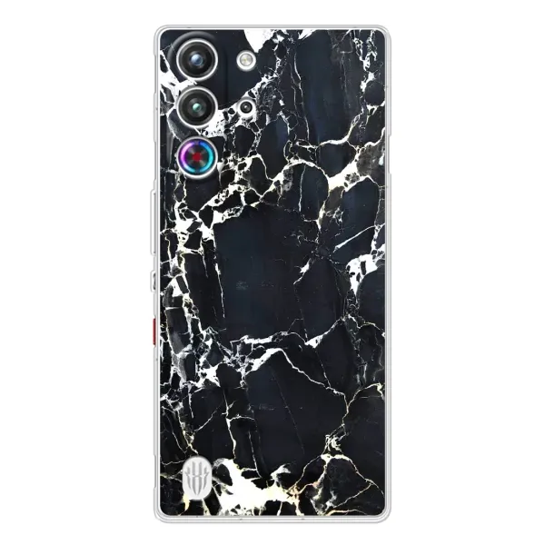 Чехол с рисунком «Чёрный мрамор» для ZTE Nubia RedMagic 10 Pro Чехол с рисунком «Чёрный мрамор» для ZTE Nubia RedMagic 10 Pro