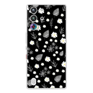 Чехлы с тематикой "ЦВЕТЫ" на ZTE Nubia RedMagic 10 Pro (цветение на чорном)