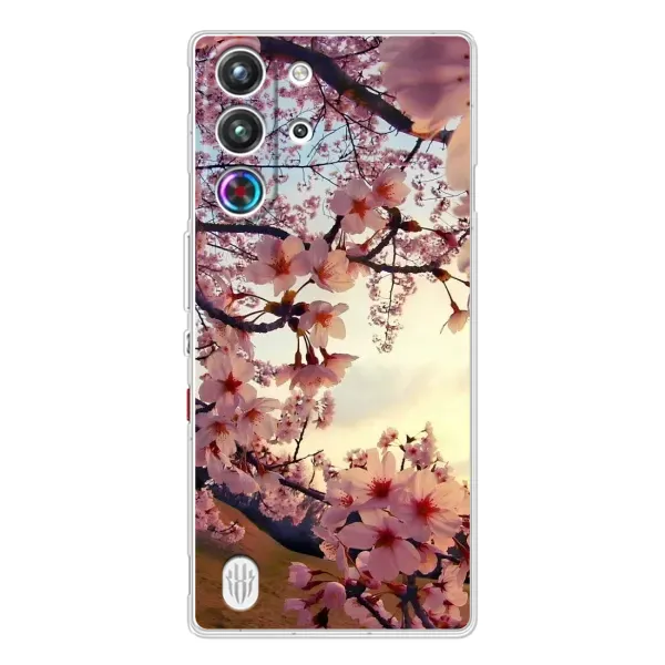 Чехол с рисунком «Цветущая сакура» для ZTE Nubia RedMagic 10 Pro Чехол с рисунком «Цветущая сакура» для ZTE Nubia RedMagic 10 Pro