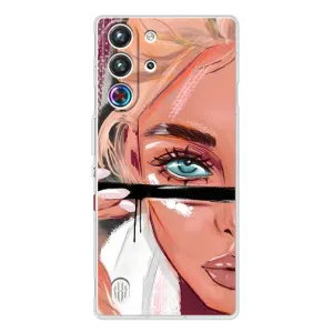 Силиконовый Чехол на ZTE Nubia RedMagic 10 Pro с картинкой Стильных Девушек (Девушка и ресницы)