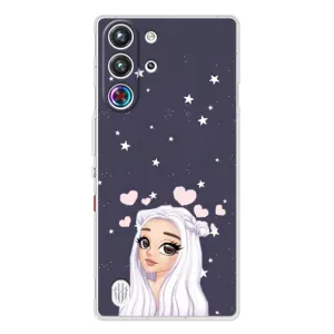 Чехол Стильные девушки на ZTE Nubia RedMagic 10 Pro (Девушка и сердечки)