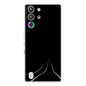 Чехол с картинками на черном фоне для ZTE Nubia RedMagic 10 Pro (Дорога)