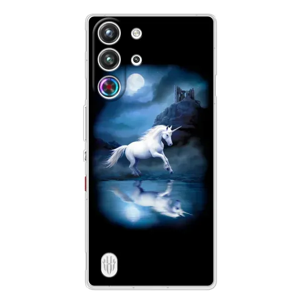 Чехол с рисунком «Единорог» для ZTE Nubia RedMagic 10 Pro Чехол с рисунком «Единорог» для ZTE Nubia RedMagic 10 Pro