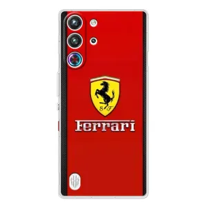Силіконовий бампер з картинкою машини на ZTE Nubia RedMagic 10 Pro (Ferrari Logo)