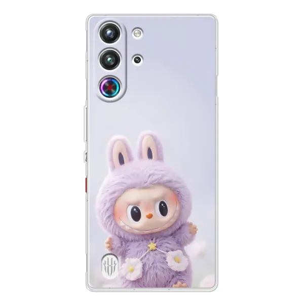 Чехол с рисунком «Фиолетовый Лабубу» для ZTE Nubia RedMagic 10 Pro Чехол с рисунком «Фиолетовый Лабубу» для ZTE Nubia RedMagic 10 Pro