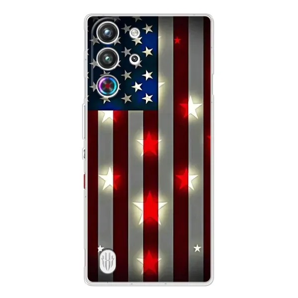 Чехол с рисунком «Флаг США 2» для ZTE Nubia RedMagic 10 Pro Чехол с рисунком «Флаг США 2» для ZTE Nubia RedMagic 10 Pro