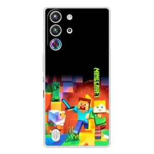 Чехлы для ZTE Nubia RedMagic 10 Pro (Персонажи Майн Крафт) (Герой Майнкрафт)