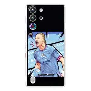 Чохли з принтом на ZTE Nubia RedMagic 10 Pro Футболіст (гол Ерлінг Холанд)