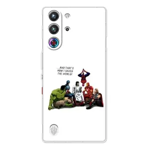 Чехлы для ZTE Nubia RedMagic 10 Pro (Для Христиан) (Иисус супергерой)