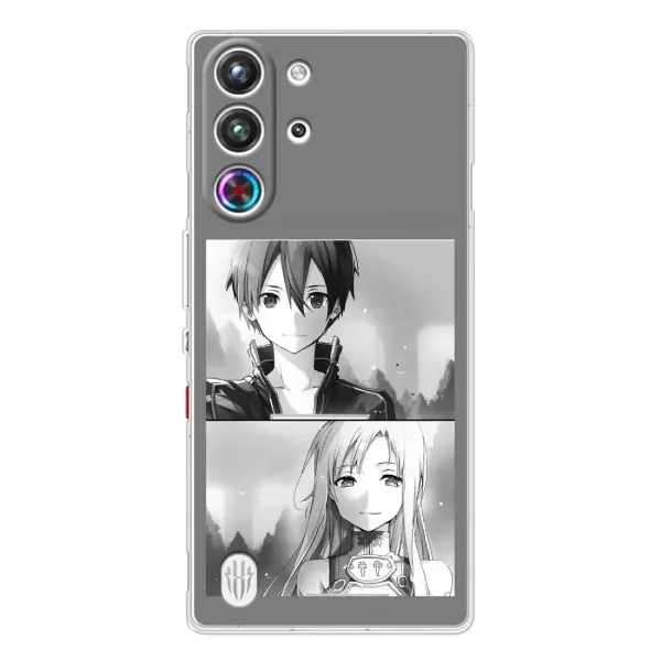 Чехол с рисунком «Кирито-Асуна» для ZTE Nubia RedMagic 10 Pro Чехол с рисунком «Кирито-Асуна» для ZTE Nubia RedMagic 10 Pro