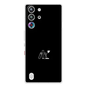 Чехол с картинками на черном фоне для ZTE Nubia RedMagic 10 Pro (Книжки)