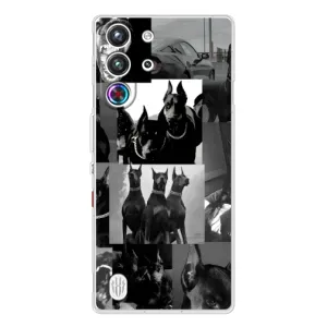 Чехол ДОБЕРМАН для ZTE Nubia RedMagic 10 Pro (Коллаж Доберман)