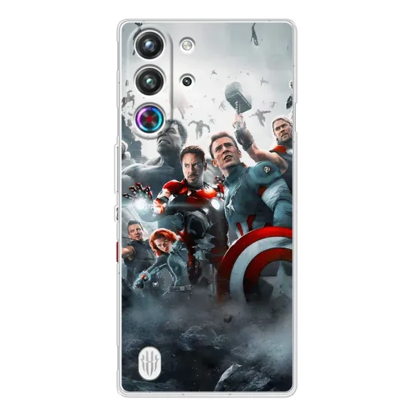 Чехол с рисунком «Команда марвел» для ZTE Nubia RedMagic 10 Pro