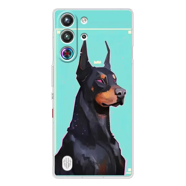Чехол с рисунком «Король доберман» для ZTE Nubia RedMagic 10 Pro Чехол с рисунком «Король доберман» для ZTE Nubia RedMagic 10 Pro