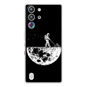 Силиконовый Чехол с принтом "Космонавты" на ZTE Nubia RedMagic 10 Pro (Космонавт)