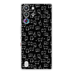 Чехол на тематику: Коты для ZTE Nubia RedMagic 10 Pro (Котики на черном)