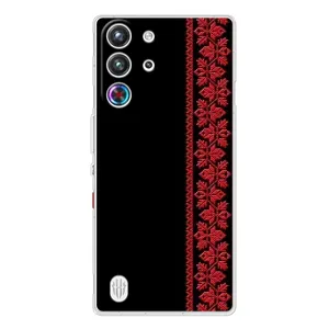 Силиконовый Чехол на ZTE Nubia RedMagic 10 Pro (Красная Вышиванка)