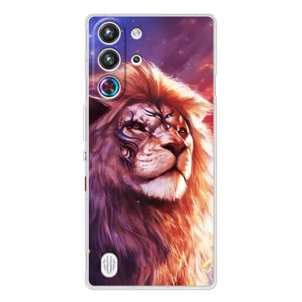 Чехол с рисунком «Красочный ЛЕВ» для ZTE Nubia RedMagic 10 Pro Чехол с рисунком «Красочный ЛЕВ» для ZTE Nubia RedMagic 10 Pro