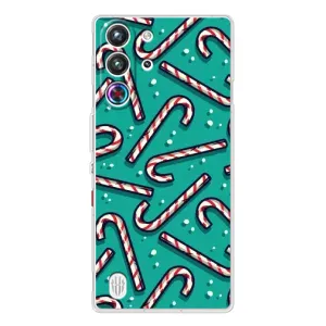 Силиконовый бампер на рождество для ZTE Nubia RedMagic 10 Pro (Леденцы)