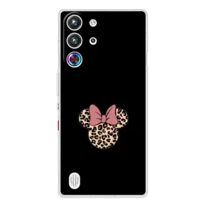 Чехол с леопардовым принтом на ZTE Nubia RedMagic 10 Pro (Леопардовая Минни)