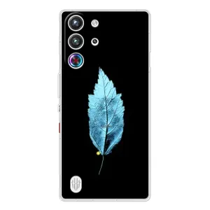 Чехол с картинками на черном фоне для ZTE Nubia RedMagic 10 Pro (Листочек)